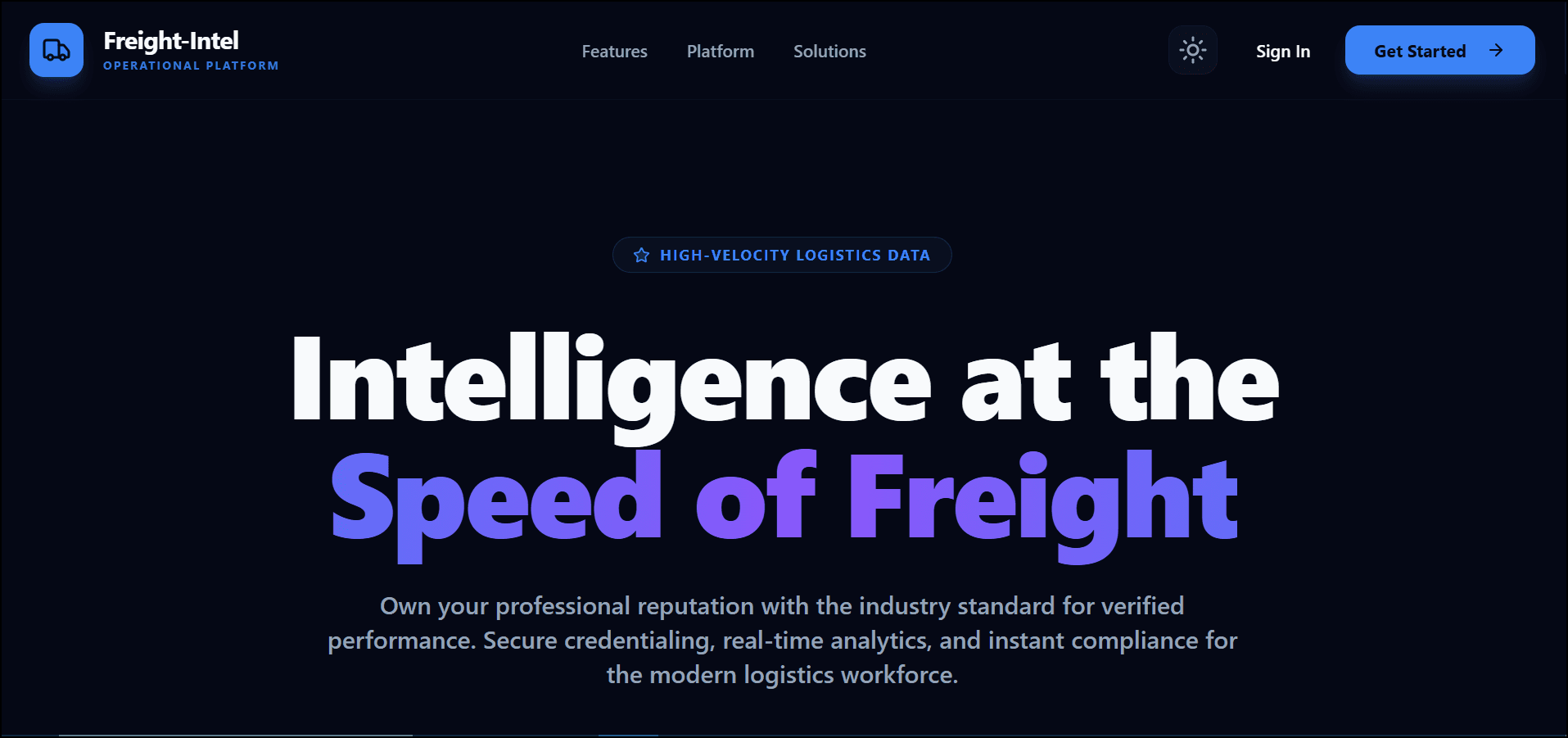 Freight Intel