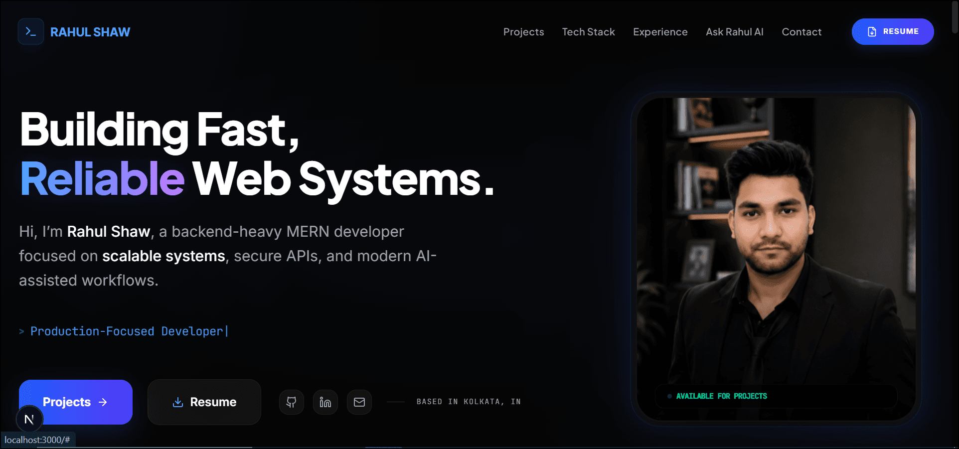 Rahul Shaw's Portfolio